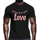 thumbnail image 2 of Camisetas casuales de manga corta con texto de amor para San Valentín para hombre, camisetas gráficas, 2 of 8