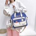 thumbnail image 2 of Lindos Bolsos Mochila Kawaii Bolsa De Mensajero para La Escuela,Mochilas Estéticas Computadora Portátil Multifunción Ita Japonesa para Adolescentes Niñas Niños-Azul, 2 of 5