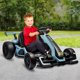 thumbnail image 5 of Kart eléctrico para niños 24V 2x150W - 4 velocidades - Asiento ajustable - Luces LED y música - Cinturón de seguridad - Para carreras al aire libre - Azul, 5 of 8