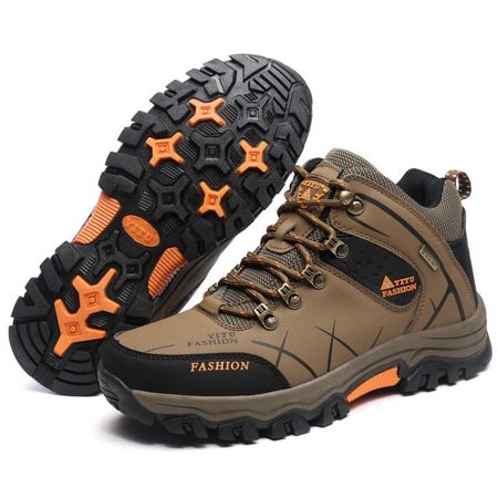 

Men Winter Snow Boots Waterproof Leather Sports Super Warm Men Boots Outdoor Men Hiking Boots Work Travel Shoes Size 39-47