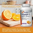 Vitamin C with Zinc + is formulated with 1000mg of Vitamin C, Bioflavonoids and Zinc to provide