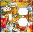 thumbnail image 2 of Metal Light Switch Wall Plate Outlet Cover (Coffee Tea Party Kettle Mocha Espresso Drinks - Single Toggle Single Duplex), 2 of 2