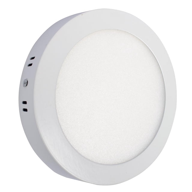 Lámpara LED redonda para sobreponer 12 W luz cálida