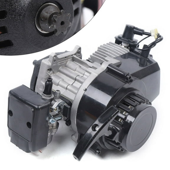 49cc 2-Stroke Engine Motor Air Cooling Engine Motor Mini Motorcycle Engine for Mini Motorcycles& Dirt Bike