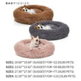 thumbnail image 2 of BadPiggies Pet Dog Cat Bed Kennels Warm Sleeping Cushion Plush Donut Faux Fur Round Nest (Pink, 32*32inches), 2 of 7