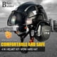 thumbnail image 2 of Casco de seguridad SAFEBUILDER Industrial con orejeras con visera, color negro, 2 of 8