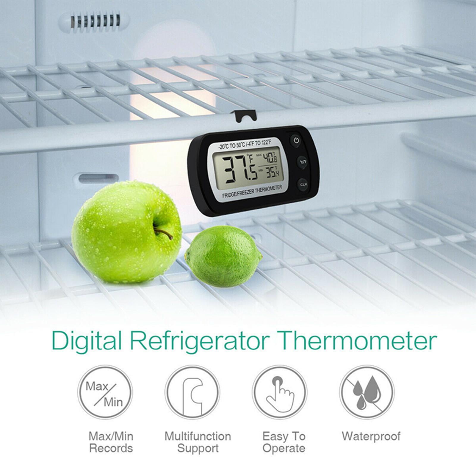 LCD Digital Fridge Freezer Thermometer Max Min Temperature Temperature