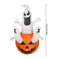 thumbnail image 2 of Calabaza inflable esqueleto juguete de calavera fantasma blanco luminoso 5,9 pies accesorios de fiesta decoración de patio luces Led, 2 of 5
