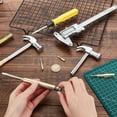 thumbnail image 3 of 2 Sets 6 in 1 Metal Hammer & Screwdriver Set Multifunctional Metal Mini Hammer Small Multitool Hammer with Slotted/Flat Head Phillips Screwdriver Hammers Tools for Home Repair - Silver Gold for diy, 3 of 6