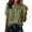 Army Green-B, variant on Women's Cotton Linen Peter Pan Collar Blouse, Puff Short Sleeve Button Down Casual Summer Tops, Loose Fit Ladies Shirts for Daily Wear S-3XL White