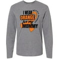 thumbnail image 3 of Inktastic I Wear Orange For My Mommy Multiple Sclerosis Awareness Long Sleeve T-Shirt, 3 of 5