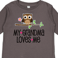 thumbnail image 4 of Inktastic Grandma Loves Me Girls Owl Girls Long Sleeve Toddler T-Shirt, 4 of 5