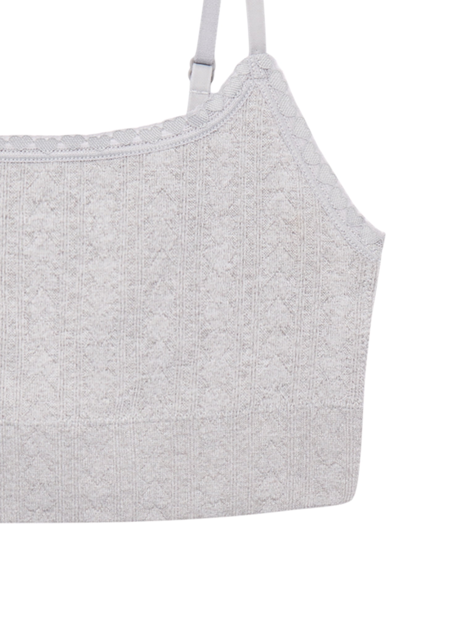 Wonder Nation Girls Seamless Pointelle Bralette, 2-Pack, Sizes XS-XXL