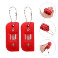 thumbnail image 1 of OUNONA 2Pcs Portable Red Ice Skate Blade Sharpener Stone for Figure Hockey Skates Accessories, 1 of 6