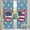 Five-point Star of July, variant on 4th of July Sheer Curtains 52"W x 63"L x 2 Panels Set, Patriotic Fireworks Burst Printed Window Curtain Semi Sheers Window Treatment for Bedroom Dining Room Drapes Independence Day Decorations