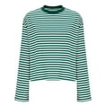 thumbnail image 5 of Horkkom Striped Shirt Women Casual Crewneck Long Sleeve Shirts Loose Comfy Blouses L, 5 of 7