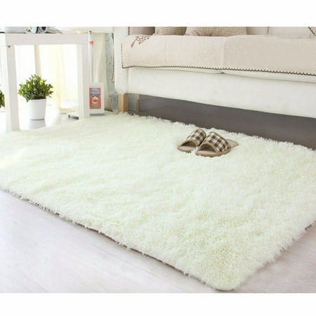 NK HOME 16''x24'' Ultra Soft Rectangular Area Rug Fluffy Carpet Fashion Color Fluffy Rugs Anti-slip Nursery Rug for Bedroom Girls Room Home (Best Color Carpet For Selling A House)
