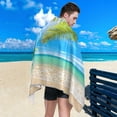 thumbnail image 4 of GZHJMY Microfiber Beach Towel,Summer Tropical Palm Beach Super Absorbent Sport Towel with Pouch,Quick Dry Pool Towels Pool Blanket for Swimming,Picnic,Yoga Gym 30×60in Washcloth, 4 of 7