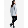 thumbnail image 3 of ellos Women's Plus Size Boyfriend Cardigan - 5X, Heather Grey, 3 of 5
