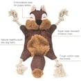 thumbnail image 2 of Squirrel Dog Toys Squeaky Crinkle, Rope Toys, Unstuffed Dog Toy for Small and Medium Dog Breed, 2 of 4
