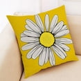 thumbnail image 2 of Hongan decorative throw pillow set, 18" x 18", 4 pieces, yellow, 2 of 7