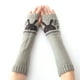 thumbnail image 1 of Guantes de invierno sin dedos para mujer, de punto, con abertura para el pulgar y diseño de conejo, 1 of 5