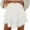 White, variant on Zunfeo Tiered Skirts for Women Summer Boho Beach Mini Skirts with Shorts Ruffles Casual Skort Gray S