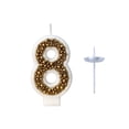 thumbnail image 2 of Gold Macaron Pearl Number Birthday Party Candles Children's Cake Decorations, 2 of 6