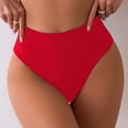 thumbnail image 3 of QTBIUQ Womens Bikini Swim Thong Bottom Briefs Solid Color High Cut Swimwear Swimsuit Bottoms, 3 of 6