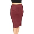thumbnail image 4 of Stretch Is Comfort Women's Soft Stretch Midi Skirt | Adult  Small - 5x, 4 of 9
