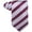 Burgundy/Gray, variant on Scott Allan Burgundy and White Regiment Necktie Tie | Woven Microfiber Standard Size Tie 3.3" at Tip