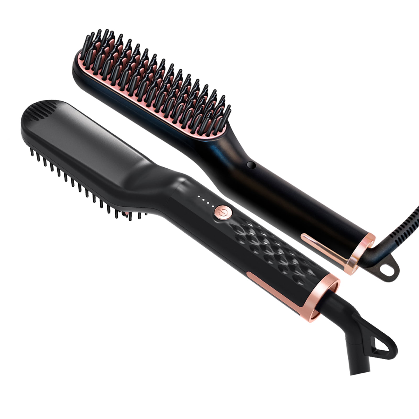 Abanopi Ionic Hair Straightener Brush Fast Heating Hair Straightening Brush  with Built-in Comb Scald Feature Electric Hair 