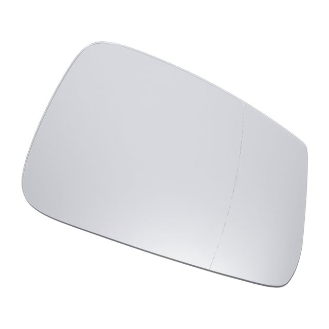 Reemplazo de vidrio del espejo retrovisor derecho del lado del pasajero, vidrio blanco calefaccionado con respaldo, compatible con BMW Serie 1