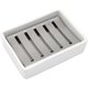 thumbnail image 1 of Ceramic Soap Dish Stainless Steel Soap Holder for Bathroom and Shower Double Layer Draining Soap Box 2 PCS, 1 of 5
