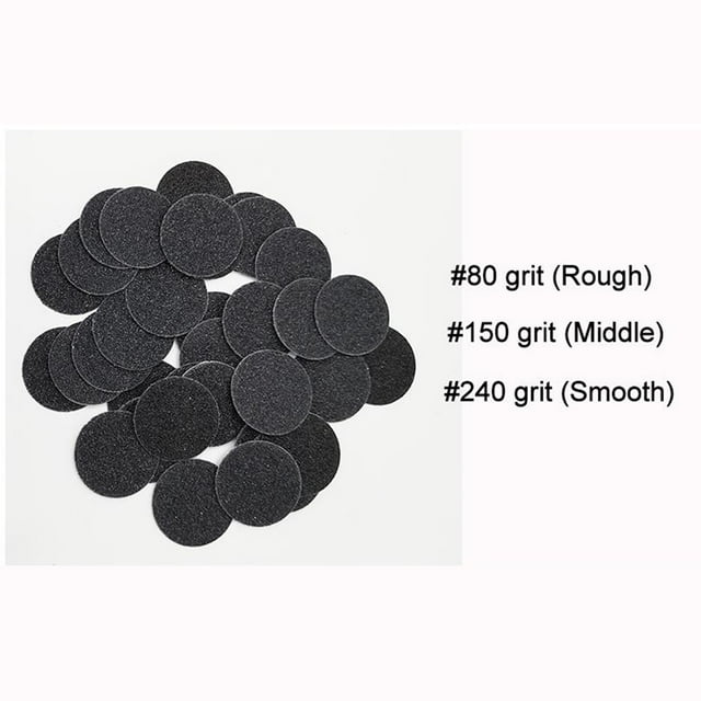 pitrice Sand Paper Replacement Pads For disposable Disks Discs Replaceable Sanding Paper file replacement pads foot Electric Foot File 35mm 150Grit 50Pcs