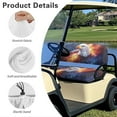 thumbnail image 6 of Yuyamidu Eagle Cart Backrest Bench Seat Cover Full Set of 2 USA Flag Golf Cart Back Rest Seat Cover Suits Club Car and More 2-Seat Golf Carts Fashion Golf Cart Accessories, 6 of 7