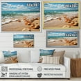thumbnail image 4 of Designart "Sunkissed Sands at the Beach I" Nautical & Beach Floater Framed Canvas Art Print, 4 of 7