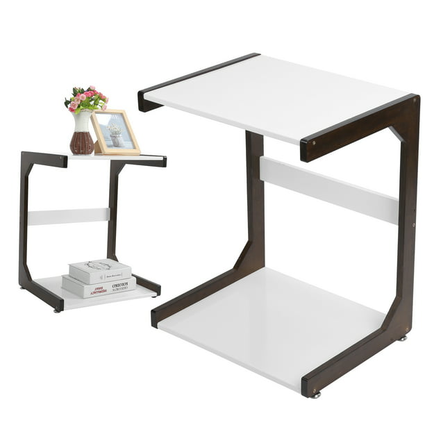 Office Furniture Side Table, Rolling Mobile Computer Desk Table Cart