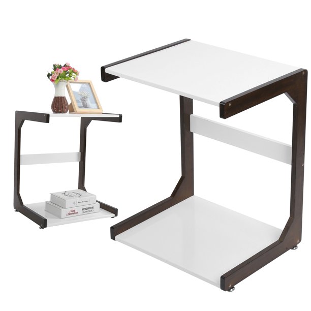 Dioche Office Furniture Mobile Computer Desk Cart Rolling Laptop Pc Table Sofa Home Side Com Office Furniture Side Table, Rolling Mobile Computer Desk Table Cart