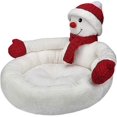thumbnail image 5 of Christmas Cat House | Cartoon Creative 3D Snowman Christmas Cat Beds - Washable Cozy Pet Kitten Bed, Anti-Slip Bottom, 5 of 5