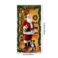 thumbnail image 3 of Christmas Door Cover - Santa-Print Door Banner Weather-Proof Fast Install, Indoor Outdoor Holiday Backdrops for Entryway or Party Photo, 3 of 6