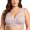 Gray, variant on Plus Size Women Front Snap Wireless Bra Red Full Coverage Floral Comfort Lounge Bra Wide Straps,Size 46