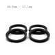 thumbnail image 2 of 4 pcs Hub de coche anillos centrífugos de Centro de perforación 66,6-57,1mm-4 pcs plástico negro para la mayoría del coche shamjiam anillos centrados en cubo, 2 of 7