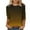 Gold, variant on 3/4 Sleeve Tops for Women Plus Size Crewneck Dressy Casual Comfy Blouses Gradient Color Loose Shirts