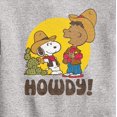 thumbnail image 3 of Peanuts - Franklin And Snoopy Howdy - Toddler & Youth Crewneck Fleece Sweatshirt, 3 of 6