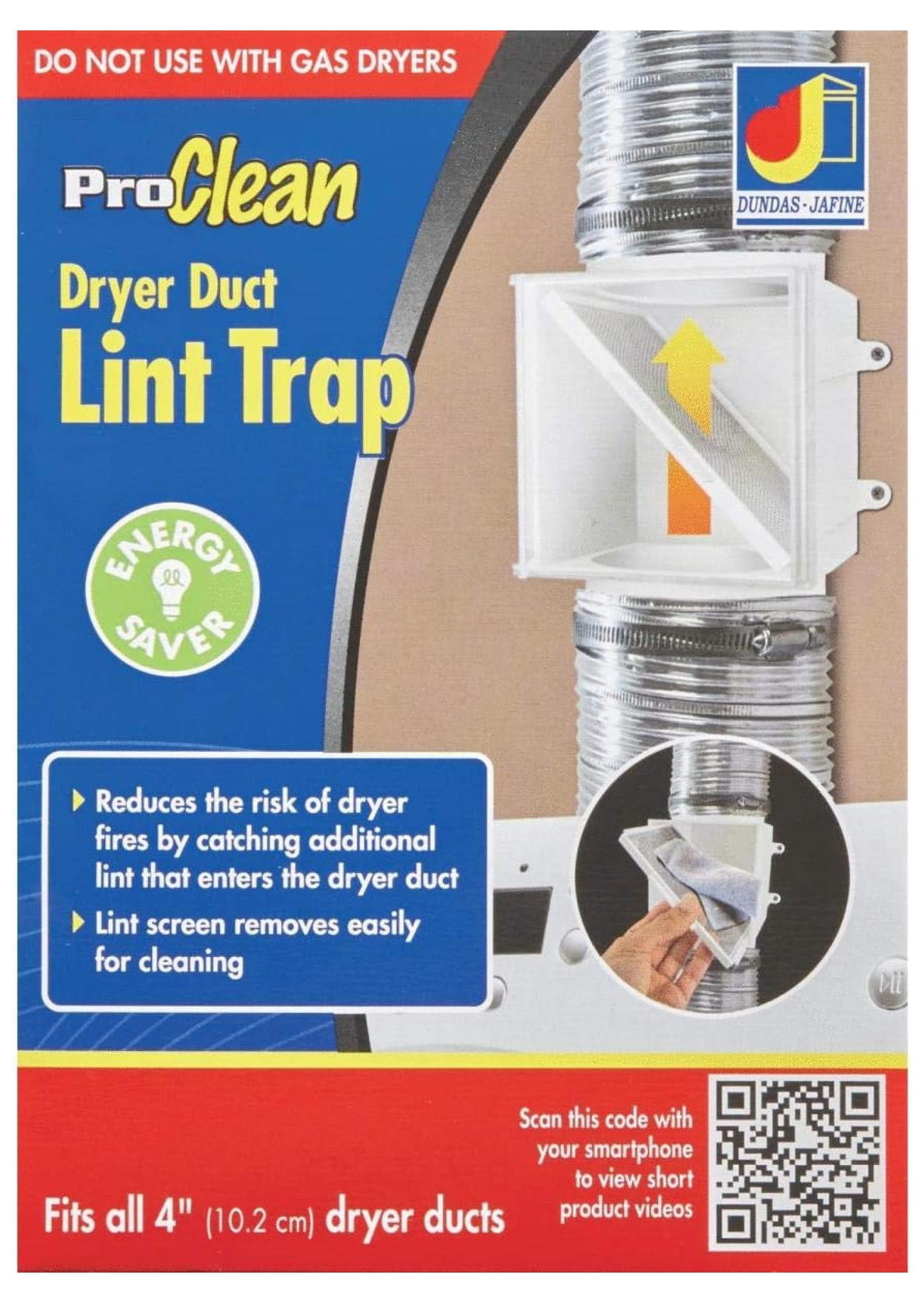 PCLT4WZW Dryer Duct Lint Trap, 1-Pack