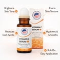 thumbnail image 6 of Vitamin C Serum Roll On for Face with Hyaluronic Acid, Vitamin E & Niacinamide – Brightening Anti Aging Facial Serum for Dark Spots, Fine Lines & Wrinkles, Hydrating, Even Tone, All Skin Types – 30ml, 6 of 7