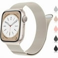 thumbnail image 1 of wonima02 Compatible with Apple Watch Band 38mm 40mm 41mm 42mm 44mm 45mm 46mm 49mm Women Men, Stainless Steel Mesh Loop Magnetic Clasp Replacement for iWatch Series 11 10 9 8 7 6 5 4 SE3 SE2 Ultra 3, 1 of 1