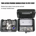 thumbnail image 2 of Small Cash Box With Combination Lock Durable Metal Cash Box With Money Tray Black,7.87 X 6.3 X 3.35 Inches, 2 of 3