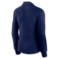thumbnail image 3 of Women's Fanatics Navy Atlanta Braves Elements Raglan Tri-Blend Quarter-Zip Top, 3 of 7